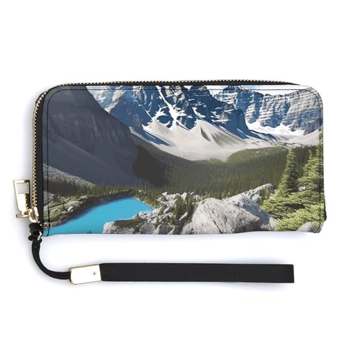 NWTRK Mountains Ledergeldbörse, mit Reißverschluss, Clutch, für Damen, Kreditkartenhalter, Clutch-Geldbörse für Damen, Stil, 20 x 10,5 cm, Stil:, 20.0*10.5cm NWTRK Mountains Ledergeldbörse, mit Reißverschluss, Clutch, für Damen, Kreditkartenhalter, Clutch-Geldbörse für Damen, Stil, 20 x 10,5 cm, Stil:, 20.0*10.5cm von NWTRK