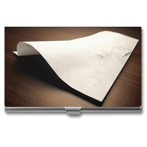 NWTRK Visitenkartenhalter, schlank, tragbar, Metall, Visitenkartenetui, Papiertasche, Namenskartenhalter, Brieftasche für Männer und Frauen, Büro, Reisen, Stil: von NWTRK