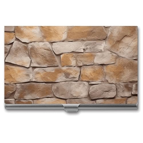 NWTRK Visitenkartenhalter, schlank, tragbar, Metall, Visitenkartenetui, Wandtextur, Tasche, Namenskartenhalter, Brieftasche für Männer und Frauen, Büro, Reisen, Stil: von NWTRK