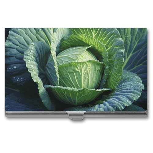 NWTRK Visitenkartenhalter, schlank, tragbar, Metall, Visitenkartenetui, helles Kohlfach, Namenskartenhalter, Brieftasche für Männer und Frauen, Büro, Reisen, Stil: von NWTRK