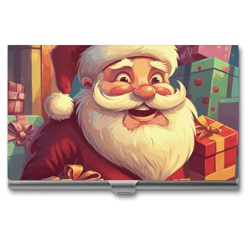 NWTRK Visitenkartenhalter, schlank, tragbar, Metall, umgeben von Geschenken, Tasche, Namenskartenhalter, Geldbörse für Männer und Frauen, Büro, Reisen, Stil: von NWTRK