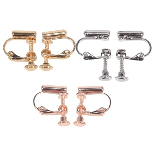 3 Paarverstellbare Ohrclips Nicht piercing Ohrringe für bequeme tägliche Verschleiß für empfindliche Haut für jeden Anlass vorhanden von NXNONEPD