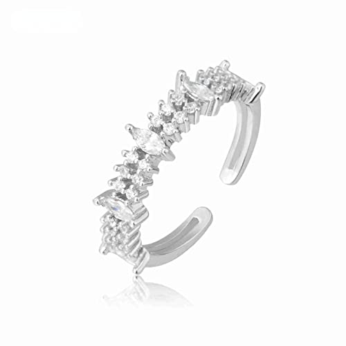Damen -Sterling -Silber -Ring von Frauen, Kubikzirkonia -Ringe, Minimalist, Hochzeitsschmuck Damen -Sterling -Silber -Ring von Frauen, Kubikzirkonia -Ringe, Minimalist, Hochzeitsschmuck von NXNONEPD