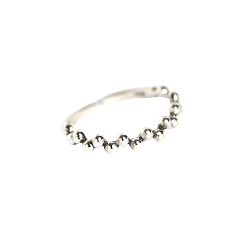 Damen Sterling Silber Silber Silber Simple Open verstellbare Ringe, hohle Runde Marquise Open Daumen Band Finger Circlet Schmuckgeschenk für ihre Freundin Frau Mutter Geburtstag Festival von NXNONEPD