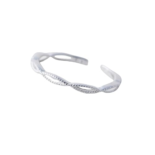 Damen Sterling Silber Silber Simple Open verstellbare Ringe, Hollow Twisted Dot Daumen Band Finger Circlet Schmuck Geschenk für ihre Freundin Frau Mutter Geburtstag Festival von NXNONEPD