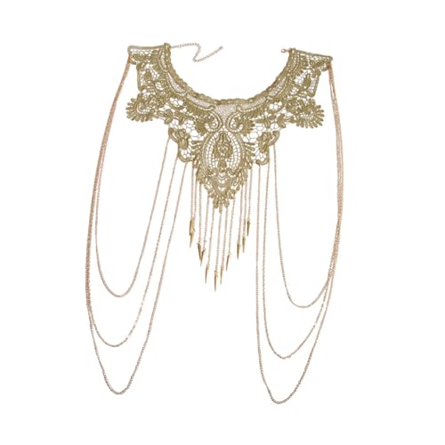Körperkette Halskette Bikinis Kette Ornament für Körper mehrschichtiger Spitzenkettenkettenkettenschmuck Körper Körpern Kette Schmuck Schmuck mehrschichtige Quastenkette die Kette en En von NXNONEPD