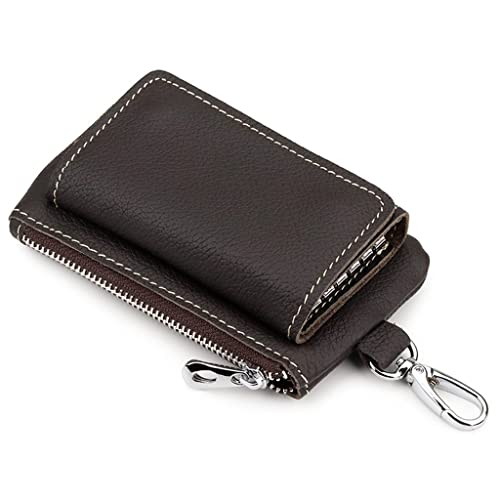 Large Capacity Men's and Women's Key Case Key Case Leather Coin Purse All-in-one Bag Card Bag (A,12.5 * 7.5 * 4cm) von NXNONEPD
