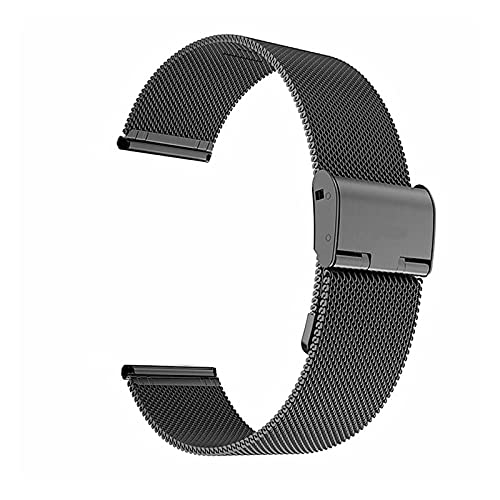 NXNONEPD 0,4 Line Watch Band Thin Watch Band Black Fashion gewebte Watch Mesh Bandschnittstelle Hanges Schnalle Mesh Riemen von NXNONEPD