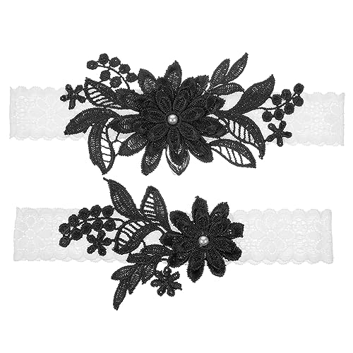 NXNONEPD 1 Set Beinring Hochzeitstämme für Braut Oberschenkelstädte elastizierte Braut Frauengürtel rote Spitze von NXNONEPD