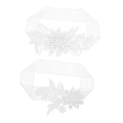 NXNONEPD 1 Set Beinring Hochzeitstämme für Braut Oberschenkelstädte elastizierte Braut Frauengürtel rote Spitze von NXNONEPD