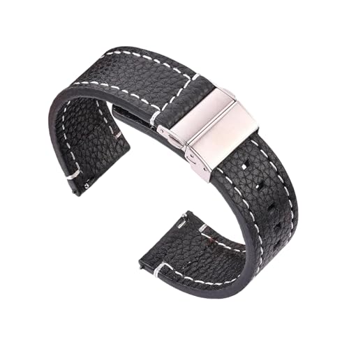 NXNONEPD 18/20/22/24mm Frauen Männer weiche echte Leder -Smart Watchband mit Schnellveröffentlichung Springbar von NXNONEPD