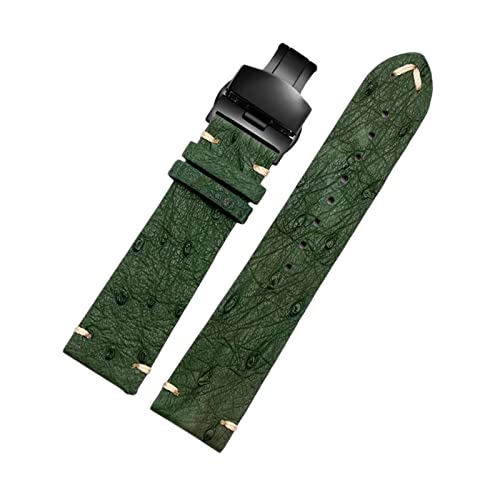 NXNONEPD 18/20/22mm Vintage Strauß Leder Watchband Ersatz Anti-Sweat Skin Friendly Watch Armband-Armband für mechanische Uhren von NXNONEPD