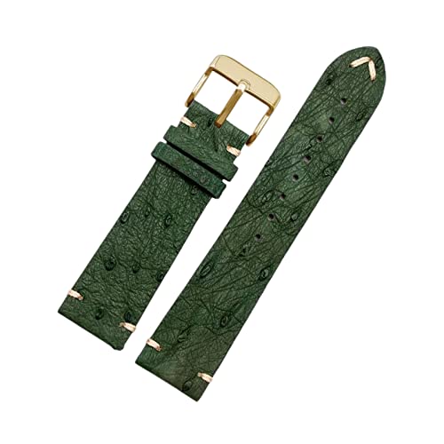 NXNONEPD 18/20/22mm Vintage Strauß Leder Watchband Ersatz Anti-Sweat Skin Friendly Watch Armband-Armband für mechanische Uhren von NXNONEPD