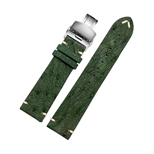 NXNONEPD 18/20/22mm Vintage Strauß Leder Watchband Ersatz Anti-Sweat Skin Friendly Watch Armband-Armband für mechanische Uhren von NXNONEPD