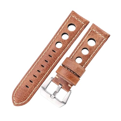 NXNONEPD 20/22/24mm Frauen Männer Öl gewachertes Kowide Watchband Echtes Leder Uhrengurt mit Edelstahlnadel Schnalle von NXNONEPD