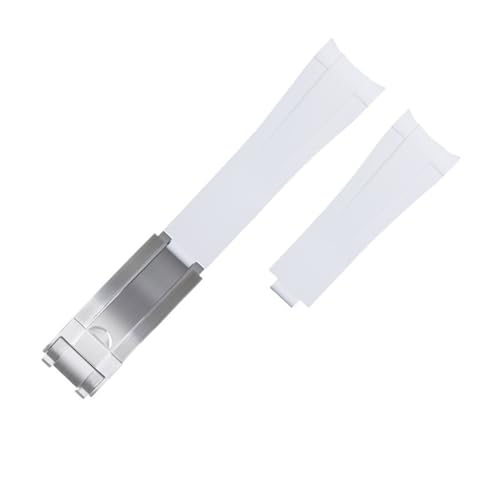 NXNONEPD 20 mm gebogene Ende Fluororubber Uhren Bänder für Naturkautschuk verlängert Uhrengurt Gleitschnalle Uhrengurt NXNONEPD 20 mm gebogene Ende Fluororubber Uhren Bänder für Naturkautschuk verlängert Uhrengurt Gleitschnalle Uhrengurt von NXNONEPD
