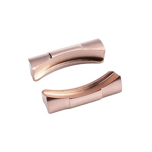 NXNONEPD 2pcs 20mm gebogene Endlink Endlink nur für Uhrband für U -Boot -Uhren -Band -Gummi -Leder -Leder -Gurt nahtlose Verbindung von NXNONEPD