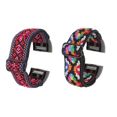 NXNONEPD 2pcs nylon Uhrenband für die Ladung bequeme Frauen mit glattem Oberflächenflächenleichter atmungsaktiv für das Schwimmen im Fitnessstudio von NXNONEPD