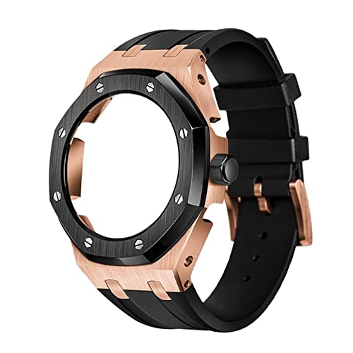 NXNONEPD 5rd Soft Silicone Strap Metal Case For GA2100VB-1A,GA2100-1A1,GA2100-7A Mod Retrofit Kit von NXNONEPD