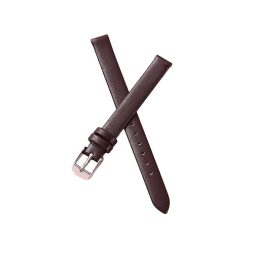 NXNONEPD 8/10/12/14/16/18/20/22 mm Frauen handgefertigtes Vollkorn -Kuhspur -Uhrengurt mit silbernen Stiftschnalle von NXNONEPD