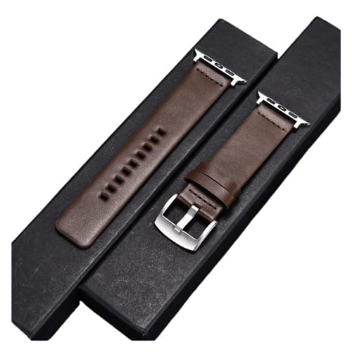 NXNONEPD Brauner Leder -Uhrenband -Gurt fit für Uhr 4 3 38 mm 40 mm Frauen Frauen Leder -Uhren Band für iWatch 8 7 6 5 44 mm 42 mm Armband von NXNONEPD