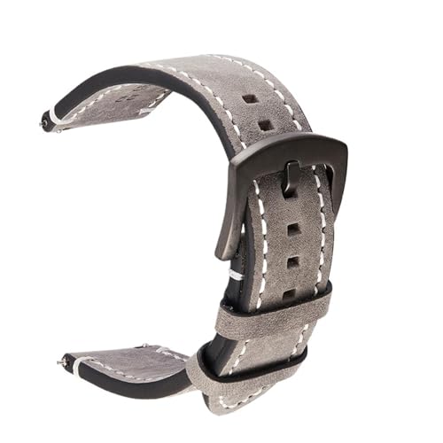 NXNONEPD Crazy Horse Leder Watch Band 18mm 20 mm 22 mm 24 mm Straps Uhrenbänder dunkelgrau grau schwarzblau grün Gürtel von NXNONEPD