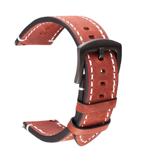 NXNONEPD Crazy Horse Leder Watch Band 18mm 20 mm 22 mm 24 mm Straps Uhrenbänder dunkelgrau grau schwarzblau grün Gürtel von NXNONEPD