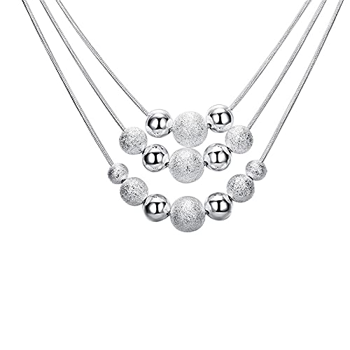 NXNONEPD Drei Schlangenkette Matte glatte Anhänger Halskette für Frauen Hochzeit Engagement Schmuck von NXNONEPD