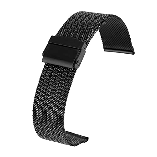 NXNONEPD Edelstahlnetzgurt 18 mm 20 mm 22 mm 24 mm in Gurtersuhr -Uhrarmband Armband von NXNONEPD