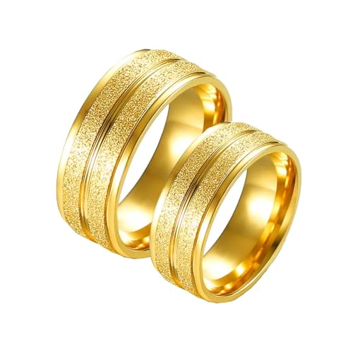 NXNONEPD Ehering-Männer, matte Versprechen Bands für sie, Edelstahl einzigartige Versprechen Ringe von NXNONEPD