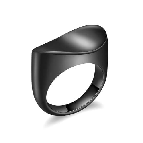 NXNONEPD Einäscherung Ring für Asche Edelstahl menschlicher Haustier Aschehalter Urnen Handring Begräbnis Andenken -Schmuck für Frauen Männer von NXNONEPD