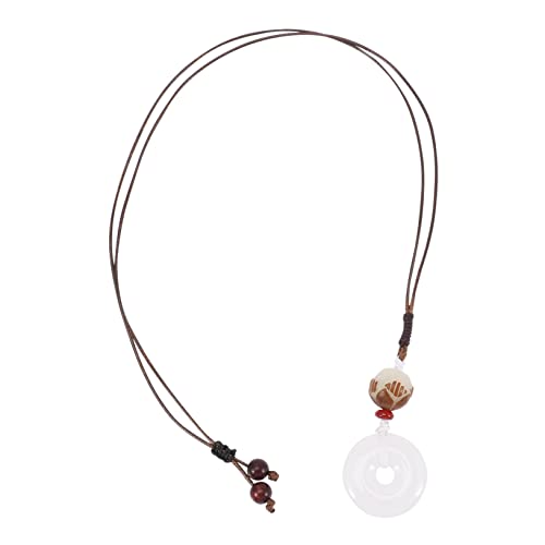 NXNONEPD Exquisite Jade -Halskette für Frauen eleganter Bodhi -Anhängerschmuck für tägliche Verschleiß- und Themenpartys von NXNONEPD