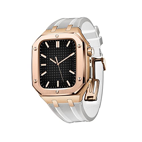NXNONEPD For Band with Case Series 8,45mm Rugged Strap with Shockproof Bumper Case, Men Women Sports Military Band Protective case only for iWatch Series 7 SE 6 5 4 von NXNONEPD