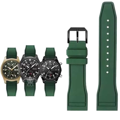 NXNONEPD For IWC Fluoro Rubber Watch Strap Quick Release Pilot AMG Petronas F1 Team Waterproof Sports Bracelet Watchband 20mm 21mm 22mm von NXNONEPD