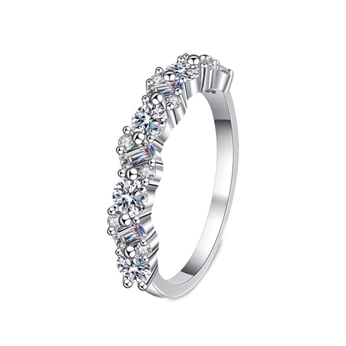 NXNONEPD Frauen -Verlobungsringe Rose Rose, 18K Ehering -Bands Engagement Tiny Ring mit Labor ausgebaut Diamond 0.9ct Ringe von NXNONEPD