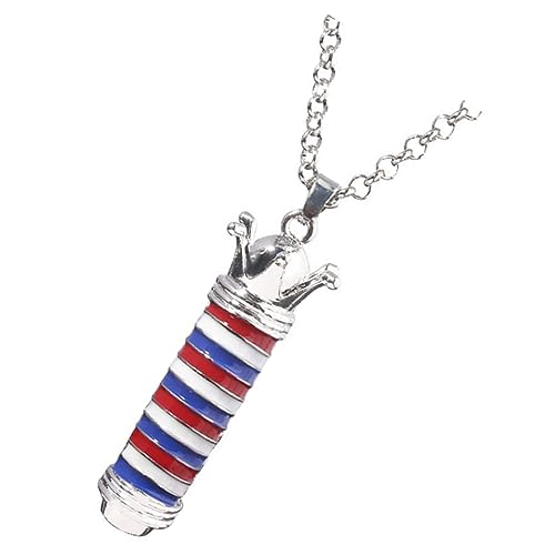 NXNONEPD Friseur Halskette Friseur Shop rotierende Lampenkette Stylist Mode Schmuck für Frauen für Neujahr von NXNONEPD