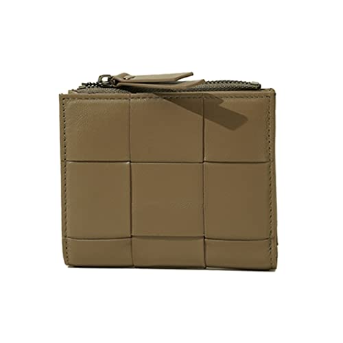 NXNONEPD Geflochtener Kurzstil mit großer Kapazität Herrenausbeutel Kartenbeutel Wechseln Sie Geldbeutel Kleiner Tasche von NXNONEPD