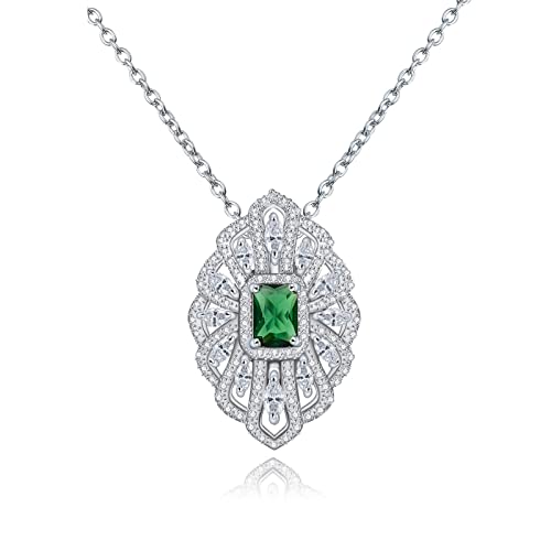 NXNONEPD Glückliche Halskette Girls Cubic Zirkonia Spitzen Oval Design Versprechen Halskette für Frauen von NXNONEPD