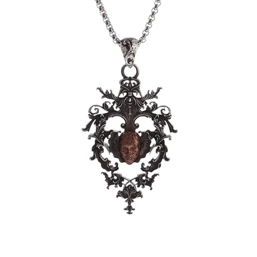 NXNONEPD Halskette Herren Halskette, fähiger und personalisierter Schmuck kreativer Clowngesicht handgeschnitzte männliche weibliche Hip-Hop NXNONEPD Halskette Herren Halskette, fähiger und personalisierter Schmuck kreativer Clowngesicht handgeschnitzte männliche weibliche Hip-Hop von NXNONEPD