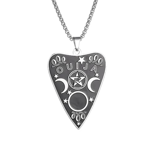 NXNONEPD Halskette Herren Silber Kreuz personalisiert Ouija Triple Moon Hexerei Pentagramm Totem für Männer Frauen Schmuck Das Geschenk NXNONEPD Halskette Herren Silber Kreuz personalisiert Ouija Triple Moon Hexerei Pentagramm Totem für Männer Frauen Schmuck Das Geschenk von NXNONEPD