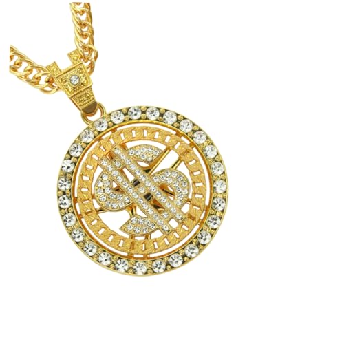 NXNONEPD Hip -Hop -Anhänger Halskette für Männer kreativer leichtgewichtiger Schmuck für Partys Nachtclubs und Casual Wear Stylish Accessoire Geschenk für Jungen en En von NXNONEPD