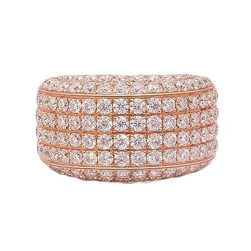 NXNONEPD Jubiläumsbandringe für Männer, 14K/18K Rose Engagement Ehering für ihn mit Moissanite NXNONEPD Jubiläumsbandringe für Männer, 14K/18K Rose Engagement Ehering für ihn mit Moissanite von NXNONEPD
