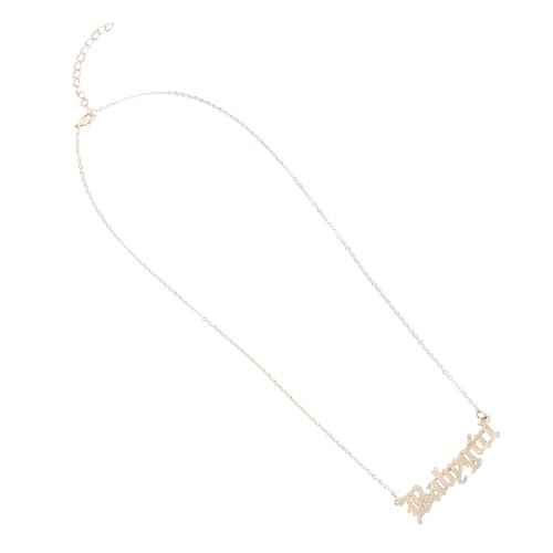 NXNONEPD Kreatives Briefe Design Halskette Exquisites Modeanhänger Schmuck für Frauen zarte Halskette für den Valentinstag Elegant Drehmomentstil von NXNONEPD