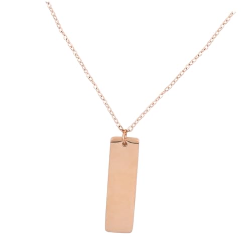 NXNONEPD Lange Anhänger Halskettenstangenkette Männer einfaches Edelstahl Silber NXNONEPD Lange Anhänger Halskettenstangenkette Männer einfaches Edelstahl Silber von NXNONEPD