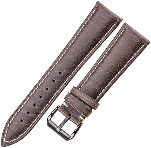 NXNONEPD Leder Uhrengurt Leder Uhrengurt Frauen Watchband 18 20 22 24mm 4 Farben Uhr Armband für Uhren Metallverschluss von NXNONEPD