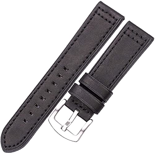 NXNONEPD Leder Uhrengurt echtes Leder Uhrenbänder Armband Schwarz Blau grau brauner Uhrengurt für Frauen 18 20mm 22 mm 24mm Handgelenk Band von NXNONEPD