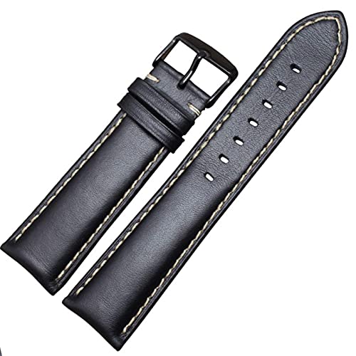 NXNONEPD Leder handgefertigtes echtes Leder -Uhren -Band -Gurt 18 19 20 21 22 24 mm schwarz dunkelbraune Handgelenk Armband Stahlstift Schnalle von NXNONEPD