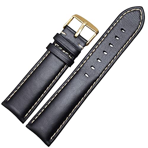 NXNONEPD Leder handgefertigtes echtes Leder -Uhren -Band -Gurt 18 19 20 21 22 24 mm schwarz dunkelbraune Handgelenk Armband Stahlstift Schnalle von NXNONEPD
