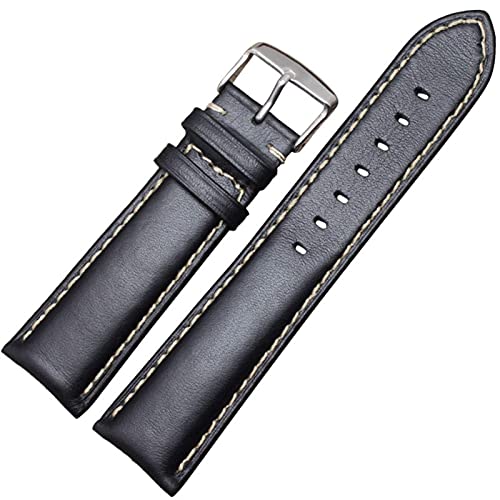 NXNONEPD Leder handgefertigtes echtes Leder -Uhren -Band -Gurt 18 19 20 21 22 24 mm schwarz dunkelbraune Handgelenk Armband Stahlstift Schnalle von NXNONEPD
