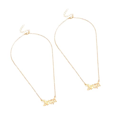 NXNONEPD Mädchen Schmuckbrief Halskette Set Halskette Frauen Drehmomentkette für besondere Anlässe einfach und attraktiv NXNONEPD Mädchen Schmuckbrief Halskette Set Halskette Frauen Drehmomentkette für besondere Anlässe einfach und attraktiv von NXNONEPD
